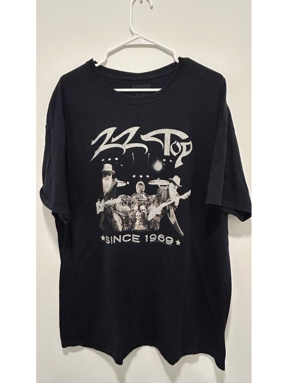 ZZ Top Since 1969 Black Graphic Band T-Shirt Size XL